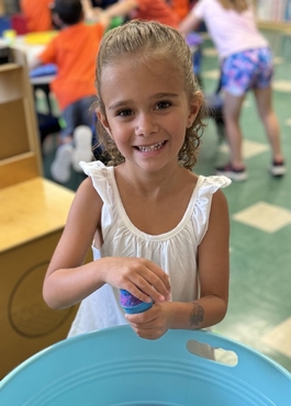 Guardian Angels Regional School student playing in PreK